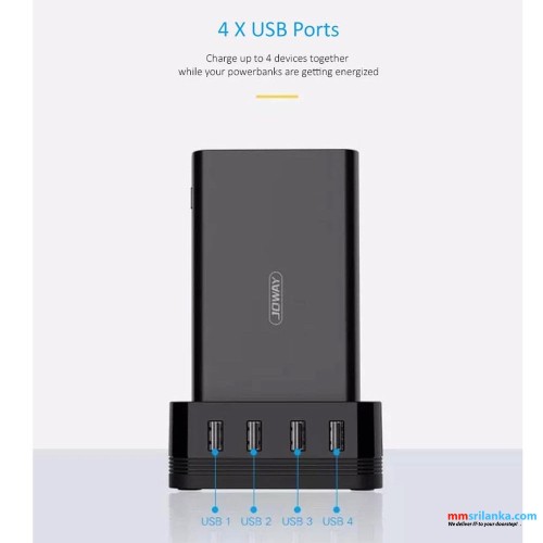 Joway Power Bank Docking Station with 4 USB Ports Plus Two 10000mAh Power Banks