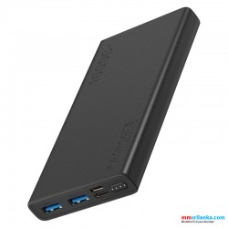 Promate Compact Smart Charging 10000mAh Power Bank With Dual USB Output