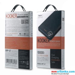 REMAX Kooker RPP-87 Single USB Output 10000mAh Power Bank Charger