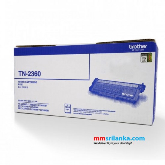 Brother TN-2360 Toner Cartridge for HL-L2320/2360/2365/DCP2520/2540/MFC2700/2740