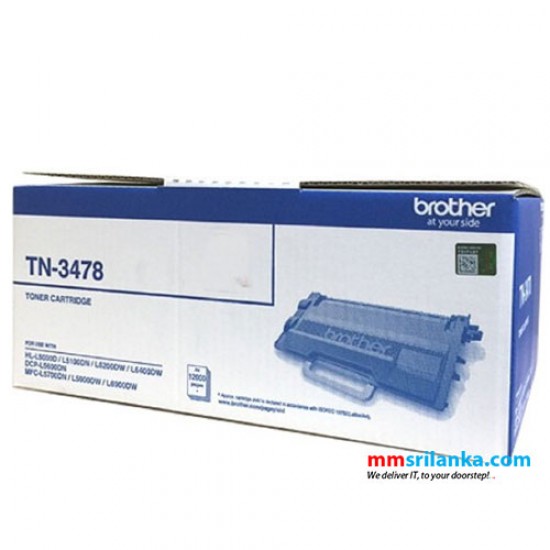 Brother TN-3478 High Capacity Toner Cartridge for Brother HL-L5000/5100DN/L6200/6400/DCP5600/MFC5700/5900/6900