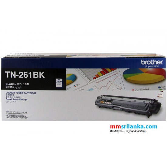 Brother TN-261 Black Toner Cartridge for HL3150CDN/3170/MFC9140/9330