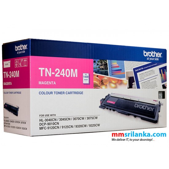 Brother TN-240 Magenta Toner Cartridge for HL-3040CN/3045/3070/3075/DCP9010/MFC9120/9125/9320/9325