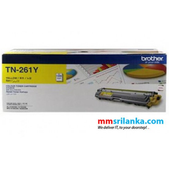 Brother TN-261 Yellow Toner Cartridge for HL3150CDN/3170/MFC9140/9330