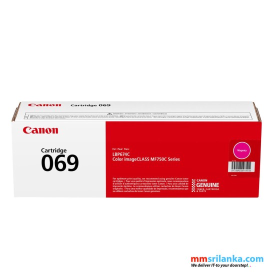 Canon 069 Standard Capacity Magenta Toner Cartridge