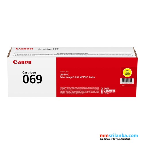 Canon 069 Standard Capacity Yellow Toner Cartridge