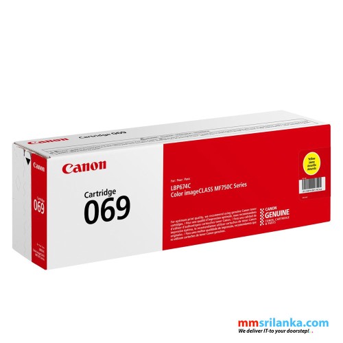 Canon 069 Standard Capacity Yellow Toner Cartridge