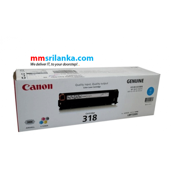 Canon 318 Cyan Toner Cartridge for LBP7200C/LBP7200CDN/LBP7680CX