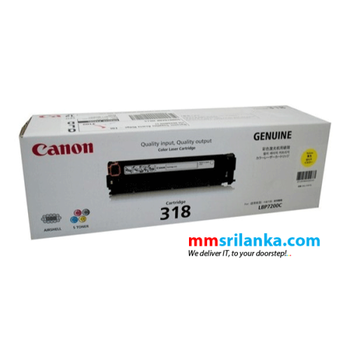 Canon 318 Yellow Toner Cartridge for LBP7200C/LBP7200CDN/LBP7680CX