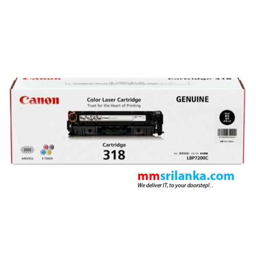 Canon 318 Black Toner Cartridge for LBP7200C/LBP7200CDN/LBP7680CX