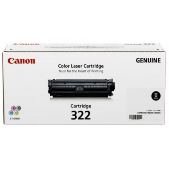 Canon 322 Black Toner Cartridge for LBP9100CDN