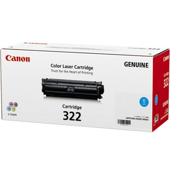 Canon 322 Cyan Toner Cartridge for LBP9100CDN