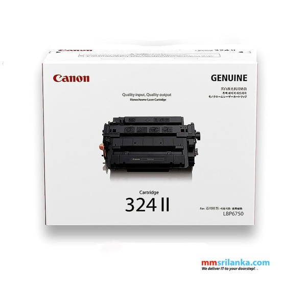 Canon 324 II Black Toner Cartridge, High Capacity
