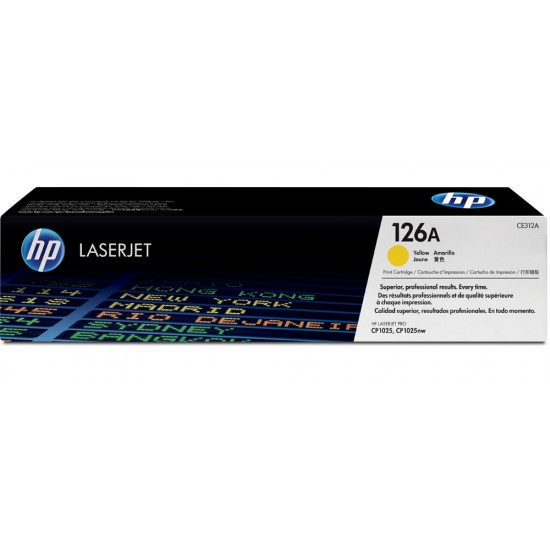 HP 126A Yellow Toner Cartridge for CP1025 -CE312A