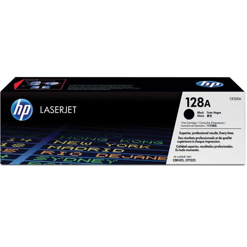 HP 128A Black Toner Cartridge CE320A for HP CP1525