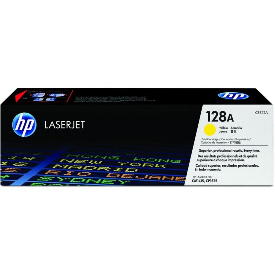 HP 128A Yellow Toner Cartridge CE322A for HP CP1525