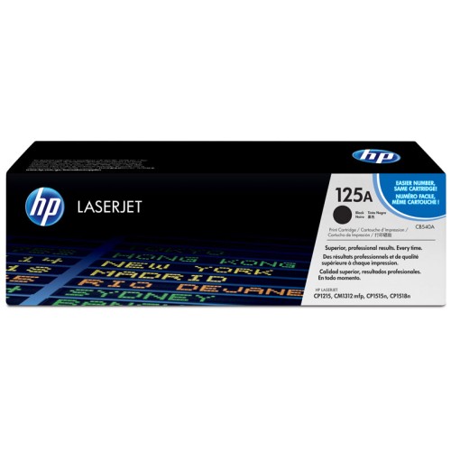 HP 125A Black Toner Cartridge CB540A for CP1215/CP1515