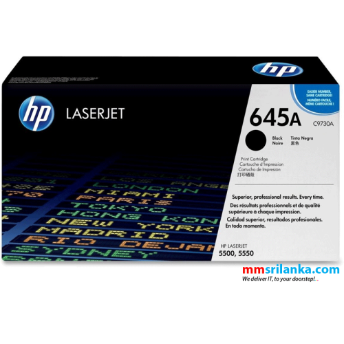 HP 645A Black Toner Cartridge for Color LaserJet 5500