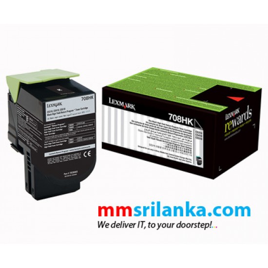 Lexmark 708HK Black High Yield Toner Cartridge for CS310/CS410/CS510