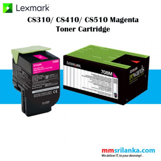 Lexmark 708 Magenta Toner Cartridge for CS310/CS410/CS510