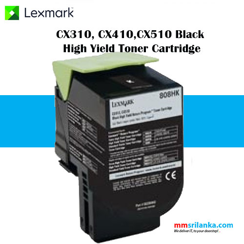 Lexmark 808H Black Toner Cartridge for CX310/CX410/CX510