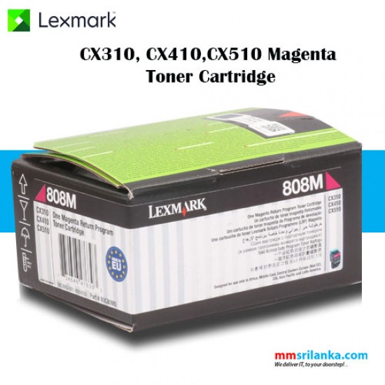Lexmark 808C Magenta Toner Cartridge for CX310/CX410/CX510