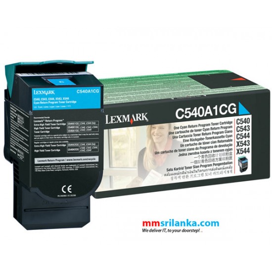 Lexmark C540 Cyan Standard Yield Toner Cartridge