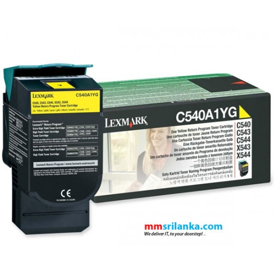 Lexmark C540 Yellow Standard Yield Toner Cartridge