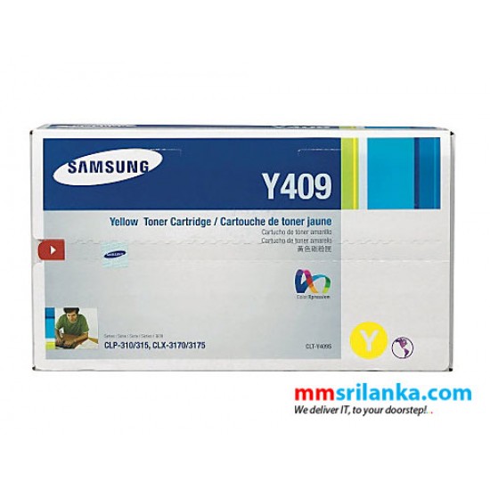 Samsung CLT-Y409 Yellow Toner Cartridge for CLX-3170FN/CLX-3175N/CLP-310/CLP-315