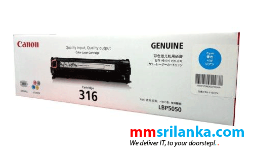 Canon 316 Cyan Toner Cartridge For LBP5050/5050N